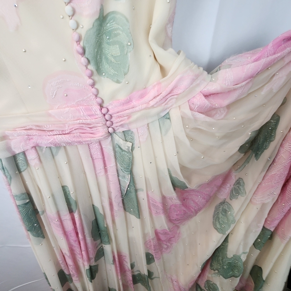 Maggy Reeves couture vintage gown size L(estimated) - Picture 10 of 13